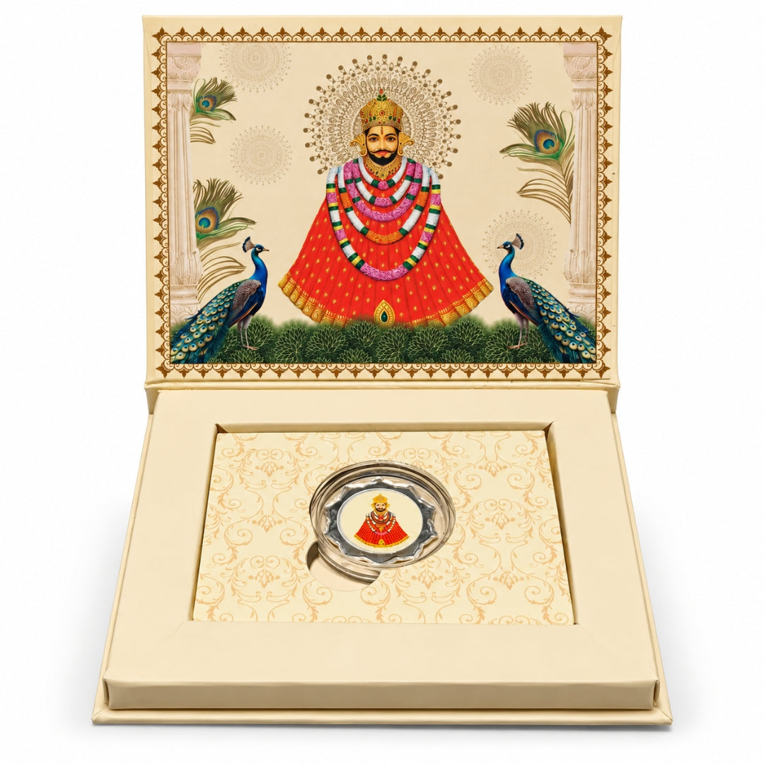 1 GM 999 Pure Silver Devotional God Theme Coin Gift Box