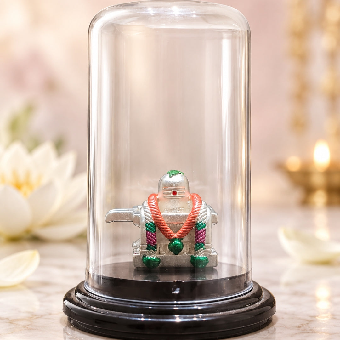 920 Silver Shivling Idol