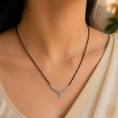925 Sterling Silver Eternal love Enamoured Mangalsutra