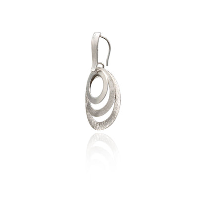 Sterling silver round cut Drop earrings for women and girls