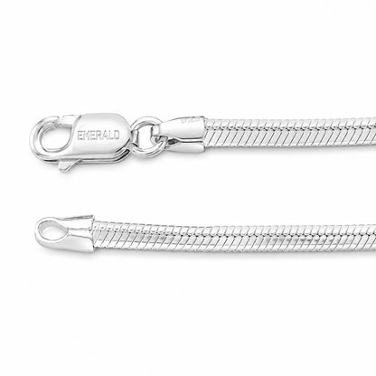 Sterling Silver Flat Herringbone Chain for Men and Women