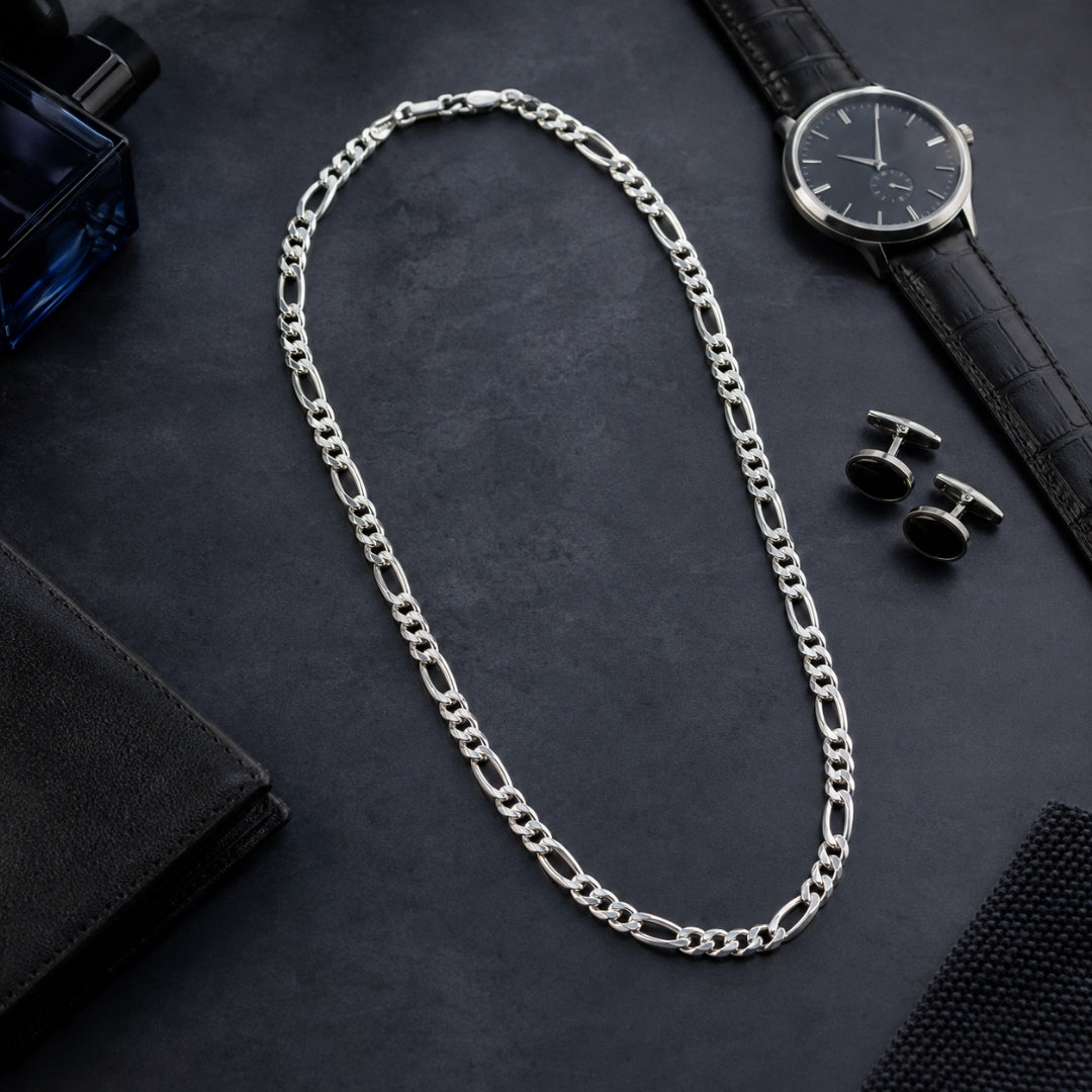 Silver Link Chain For Men