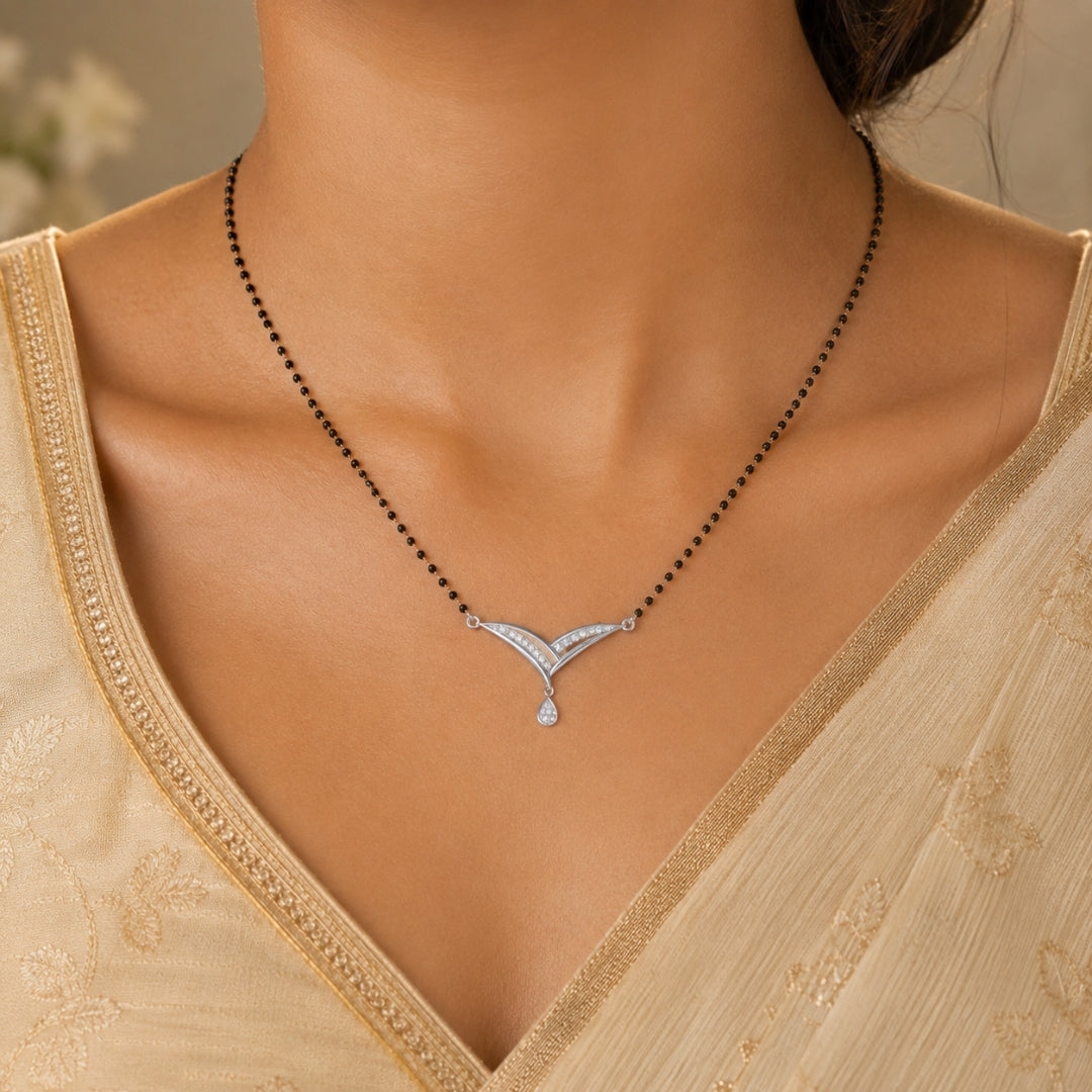 925 Sterling Silver Eternal Love Promised Mangalsutra