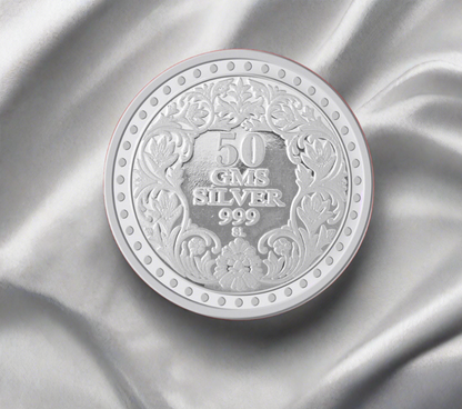 Best Wishes 50gm Silver Coin