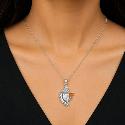 Sterling Silver Lord Ganesh Pendant (without Chain) for Men and Women