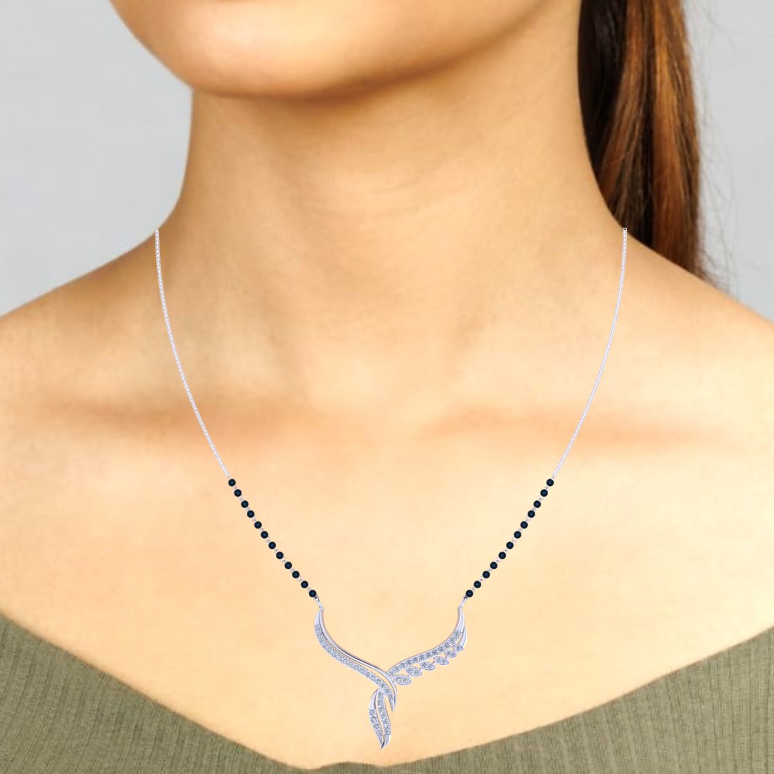 Sterling Silver 925 Elegance of Love Enchanted knot Mangalsutra