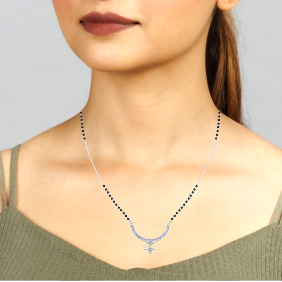 Sterling Silver 925 Elegance of love Royal Mangalsutra