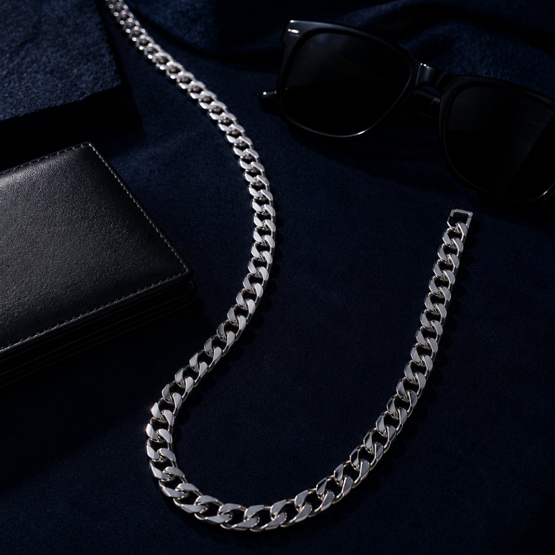 Sterling Silver EterKnight Link Chain for Men