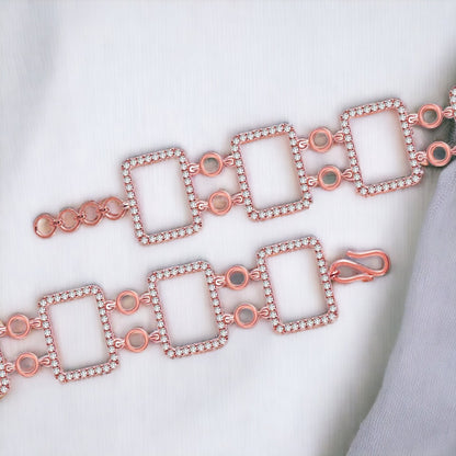 Geometric Chunky Bracelet For Women & Girls