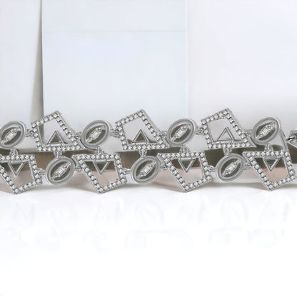 Sterling Silver Chunky Bracelet For Women & Girls