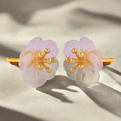 Flower Stud Earrings For Women & Girls
