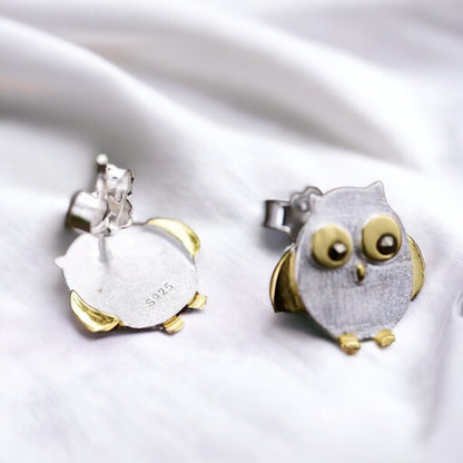 Silver Owl Stud Earring For Women & Girls