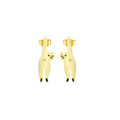 Golden Cat Earring For Women & Girls