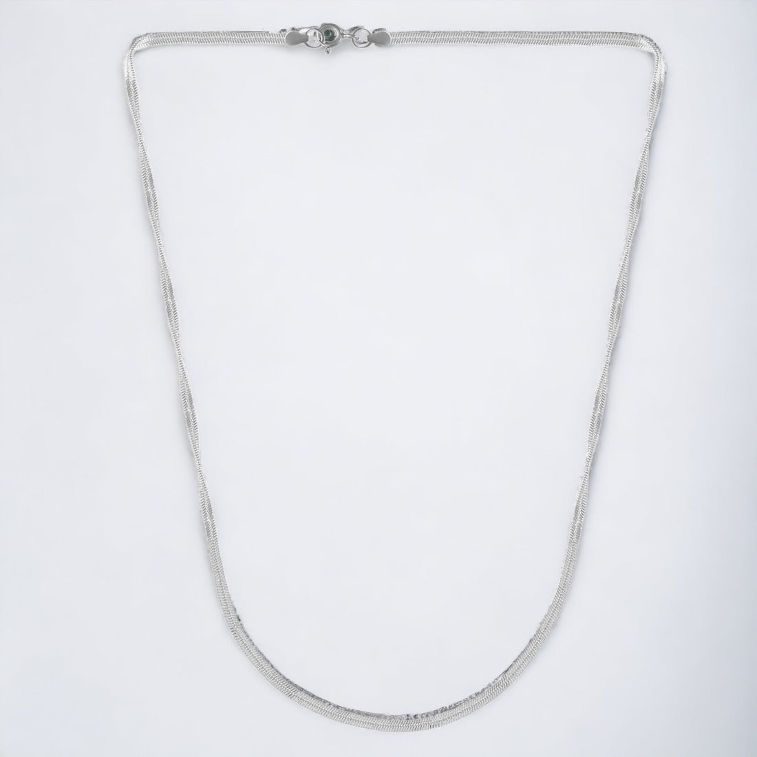 Silver Snake Necklace Chain For Women & Girls