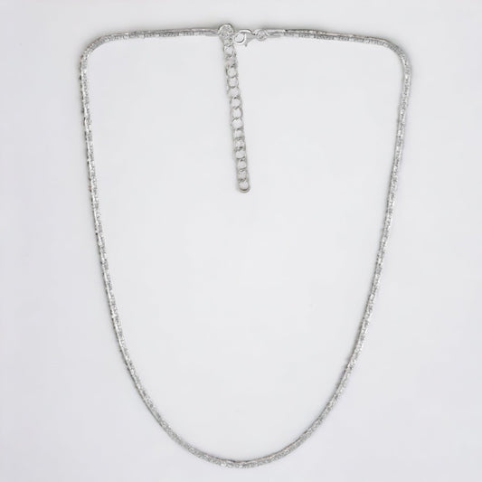 Silver Palm Necklace Chain  For Women & Girls