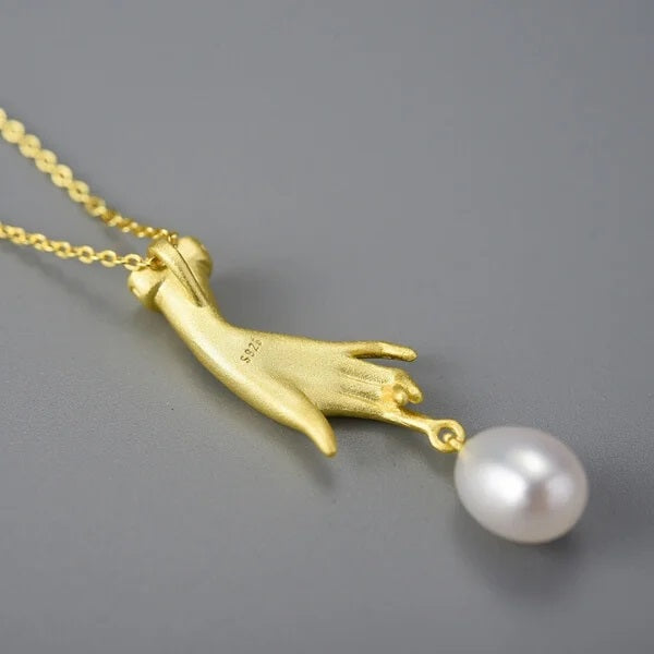 Hand Statue Necklace For Women & Girls