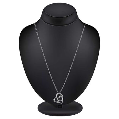 Heart To Heart Pendant With Chain For Women & Girls