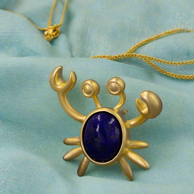 Cute Crab Pendant For Women & Girls(Without Chain)