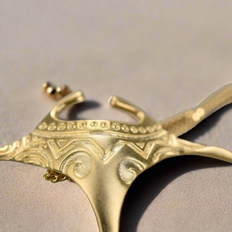 Golden Crown Pendant For Women & Girls(Without Chain)