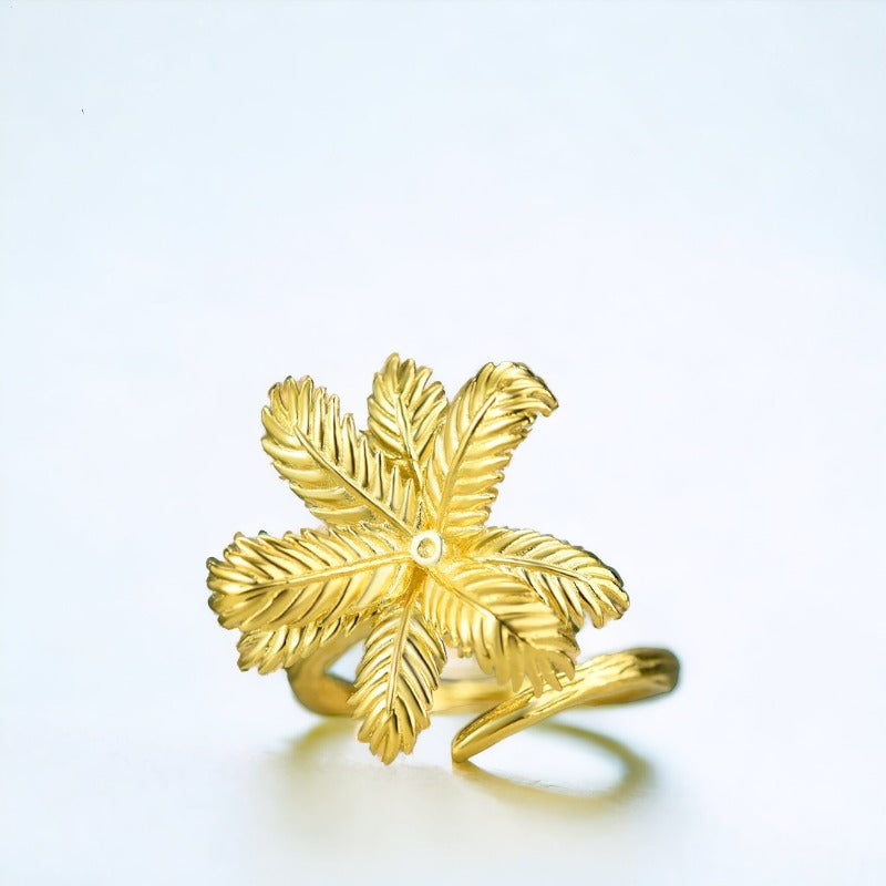 925 Sterling Silver Golden Date Ring for Women & Girls
