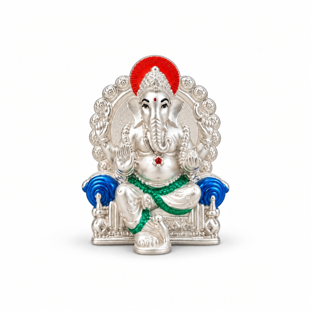 Ganesha 999 Silver Idol