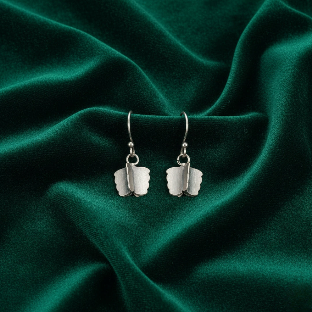 Sterling Silver Butterfly Hook Earrings for Women and Girls