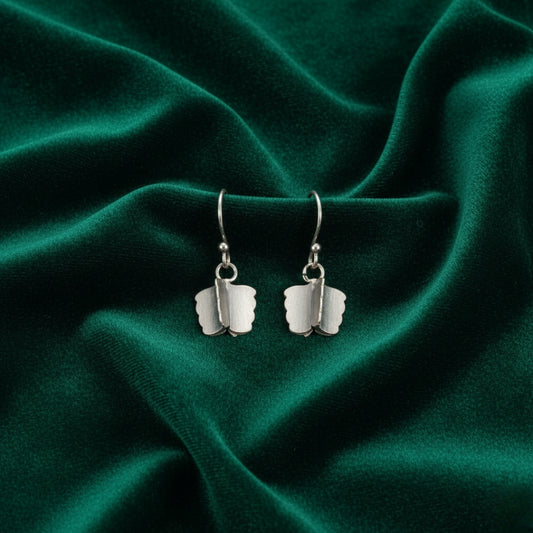 Sterling Silver Butterfly Hook Earrings for Women and Girls