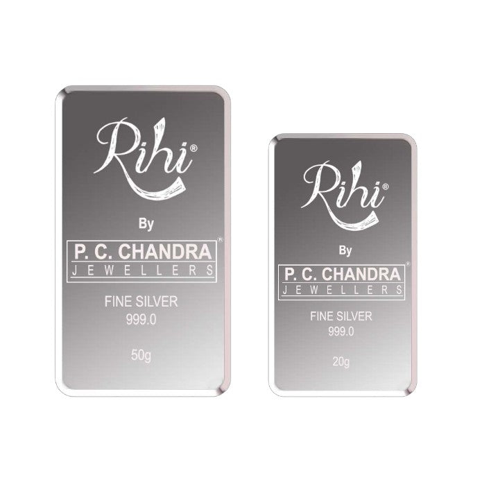 Silver Bar Coin 70 Grams (50 Grams + 20 Grams) (999 Purity)