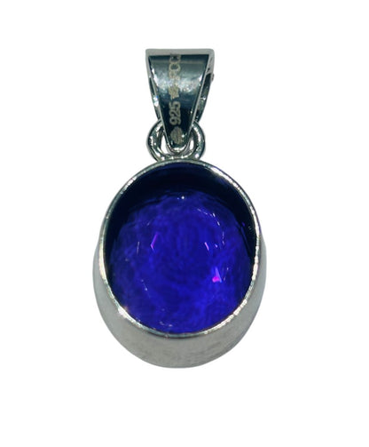 Certified Amethyst Pendant In Hallmark 925 Silver For Men & Women