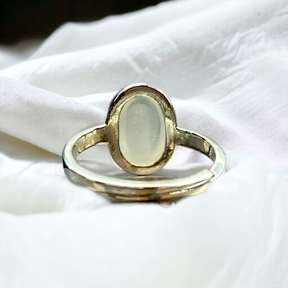 Certified Moonstone Silver Adjustable Ring for Men & Women
