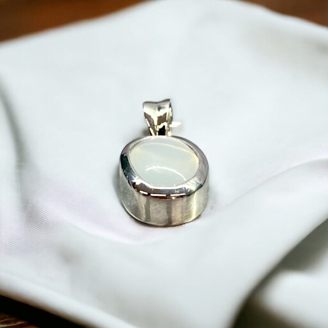 Certified Moonstone 925 Sterling Silver Pendant for Men & Women