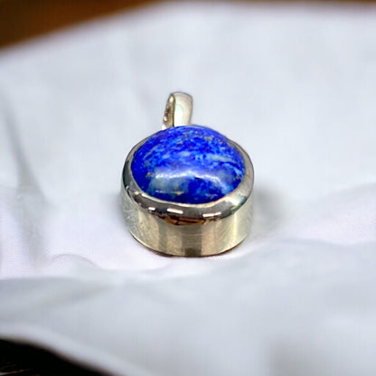 Certified Lapis Lazuli Silver Pendant for Men & Women