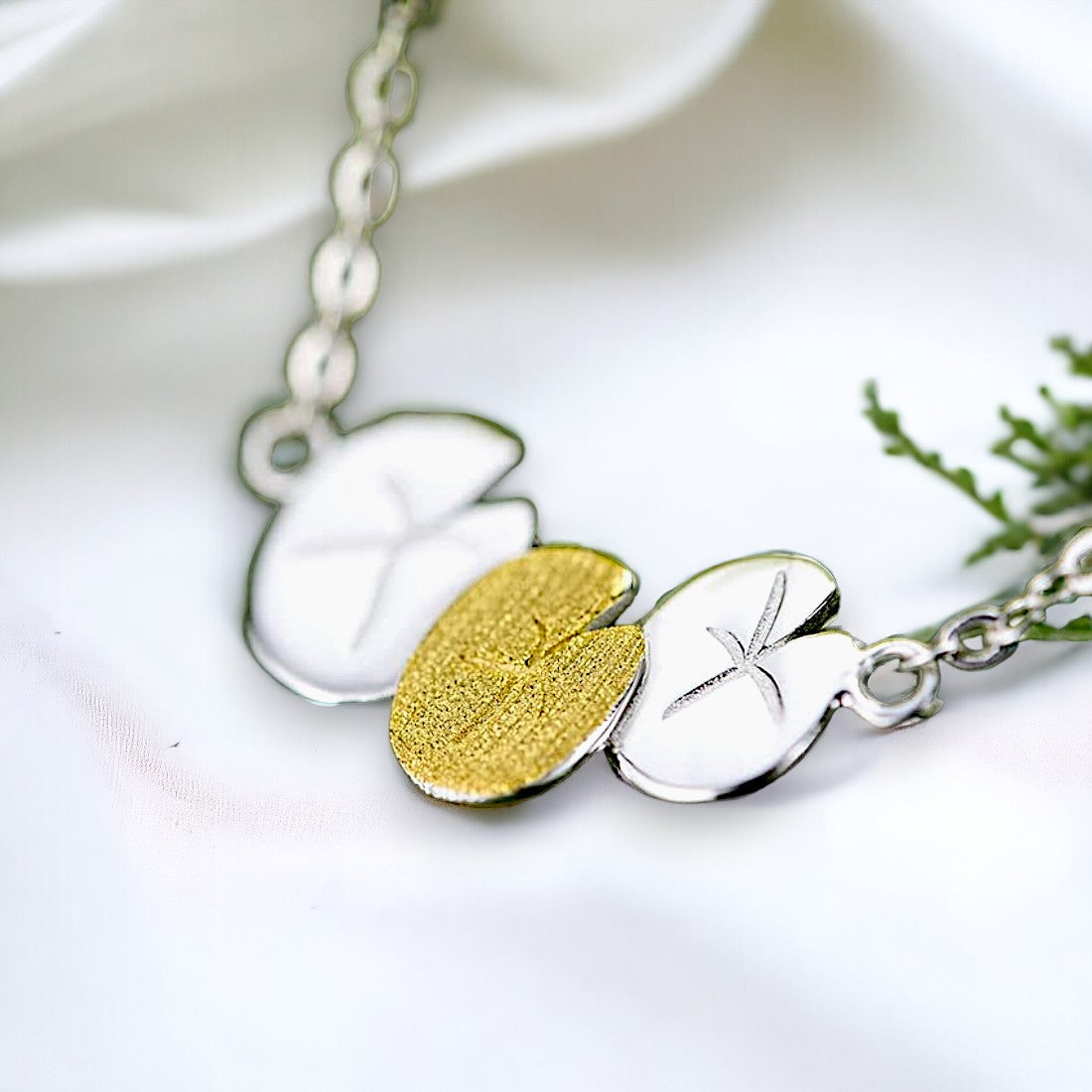 Lotus Leaf Necklace For Women & Girls