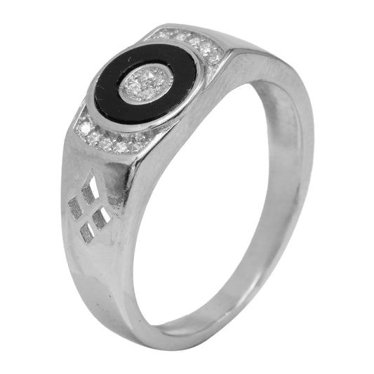 Sterling Silver EterKnight Orbit Core Ring for Men