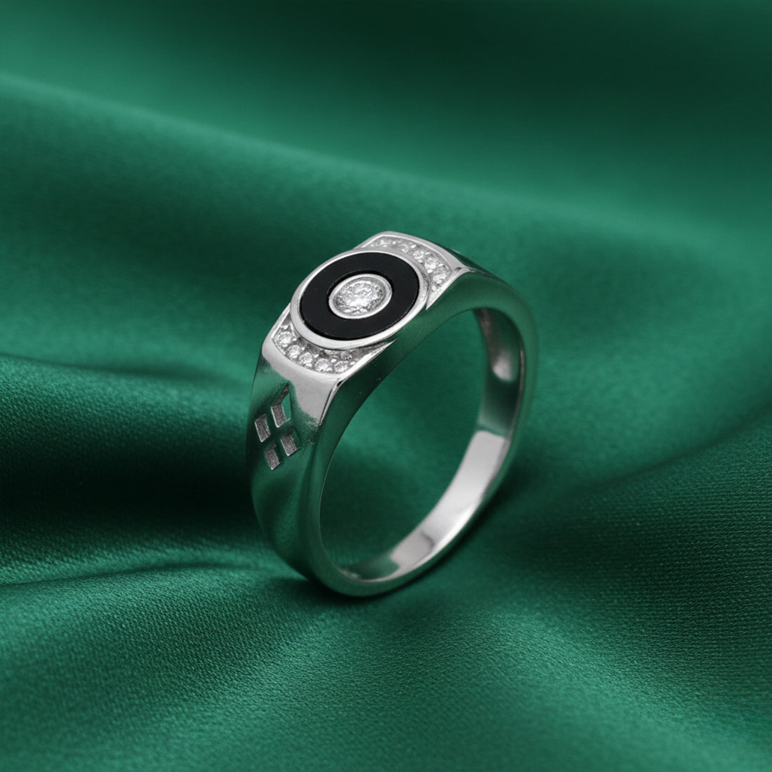 Sterling Silver EterKnight Orbit Core Ring for Men