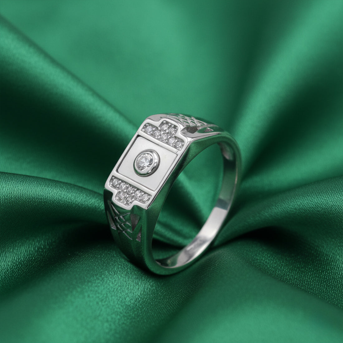 Sterling Silver EterKnight Centric Core Ring for Men