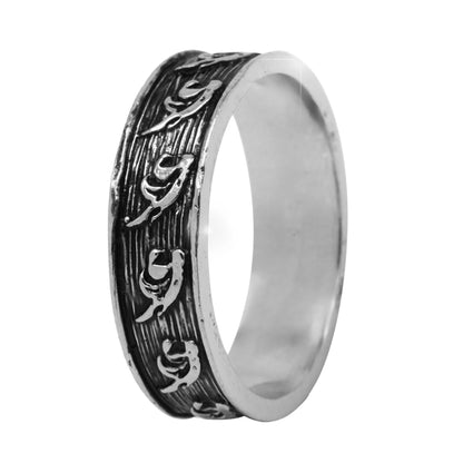 Sterling Silver EterKnight Tribal Oxidised Ring for Men