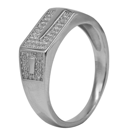 Sterling Silver EterKnight Duoline Ring for Men