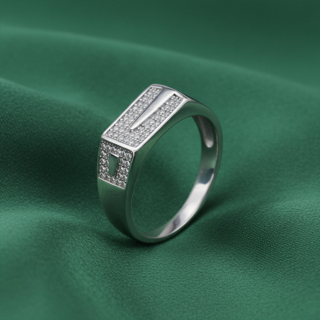 Sterling Silver EterKnight Duoline Ring for Men