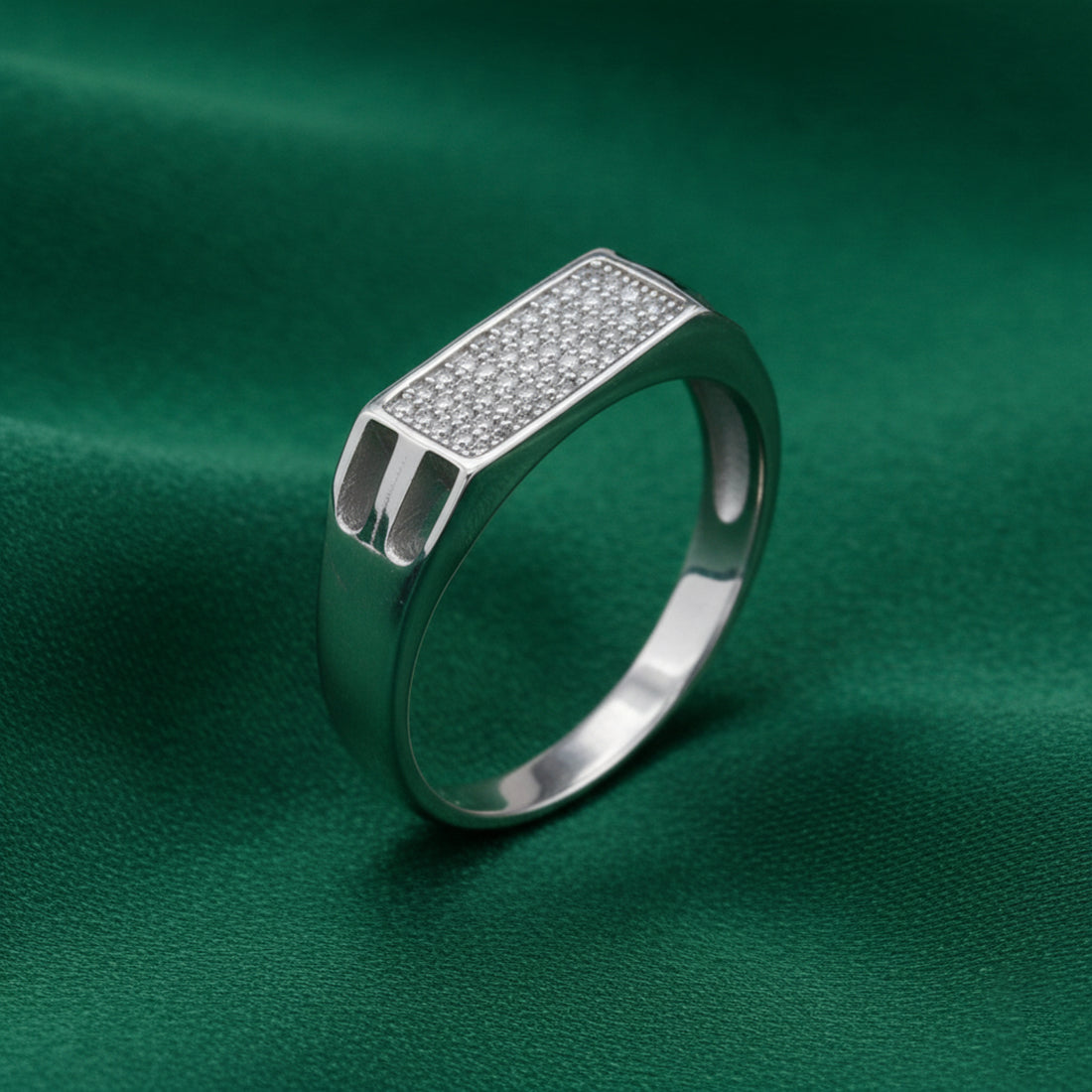 Sterling Silver EterKnight Surface Ring for Men