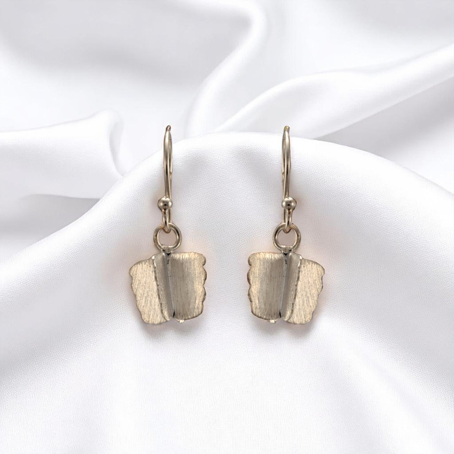Sterling Silver Butterfly Hook Earrings for Women and Girls