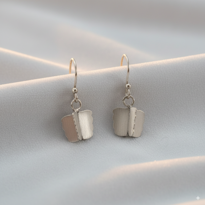 Sterling Silver Butterfly Hook Earrings for Women and Girls
