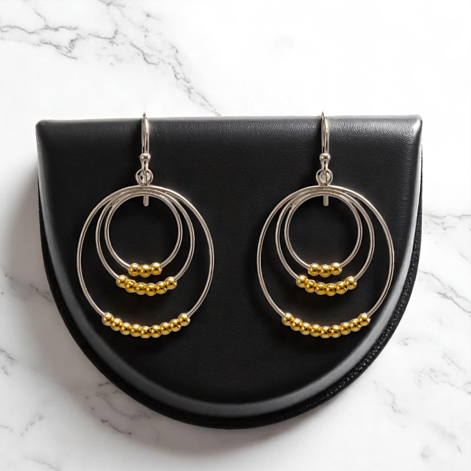 925 Sterling Silver Round Hook Earrings for Women & Girls