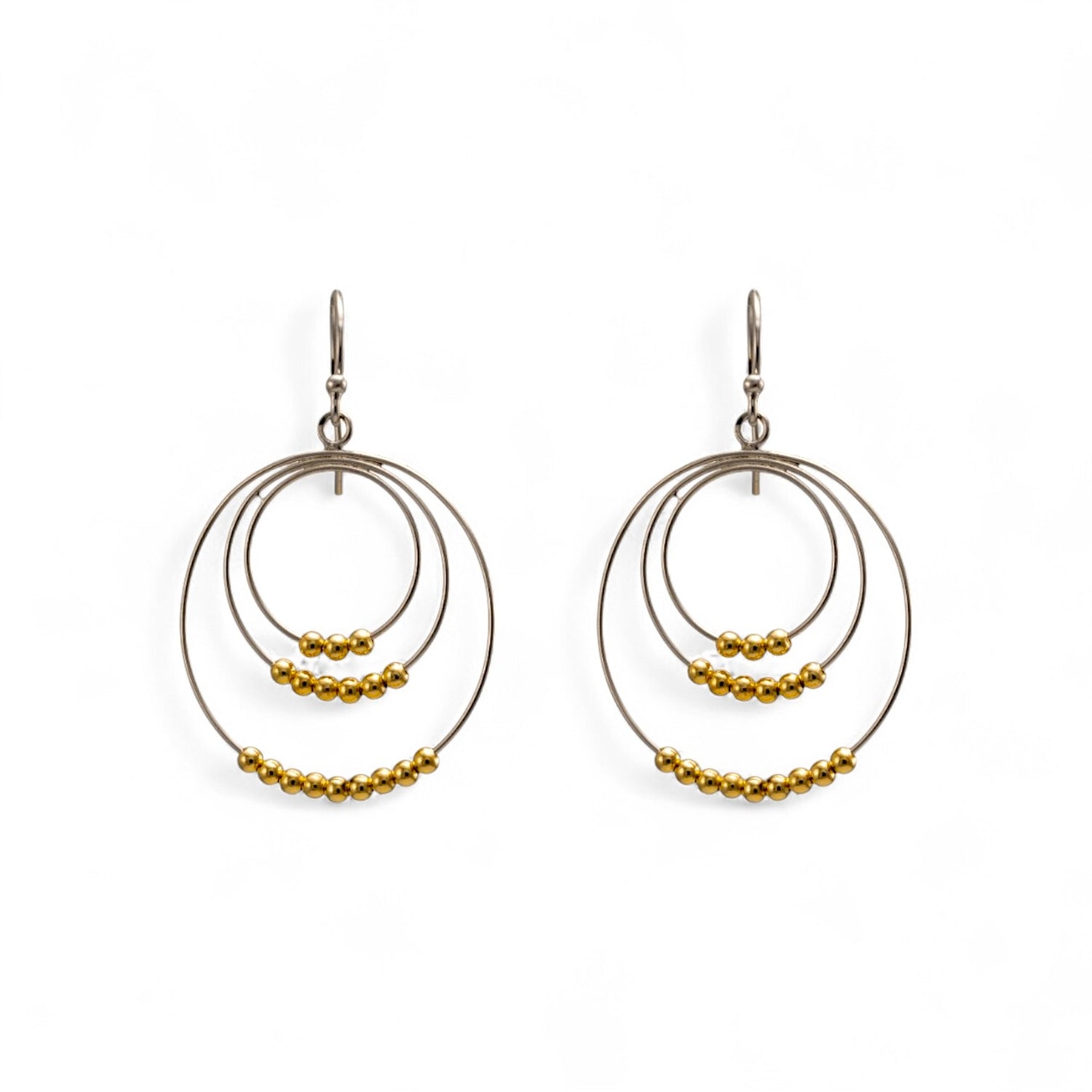 925 Sterling Silver Round Hook Earrings for Women & Girls