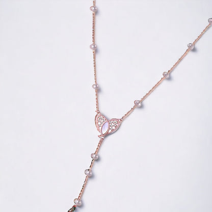 Rose Gold Heart Necklace For Women & Girls