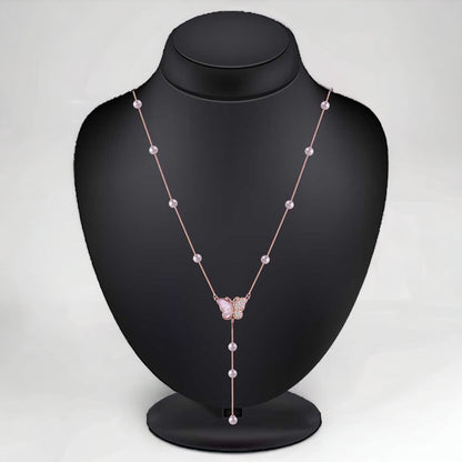 RoseGold ButterFly Necklace For Women & Girls