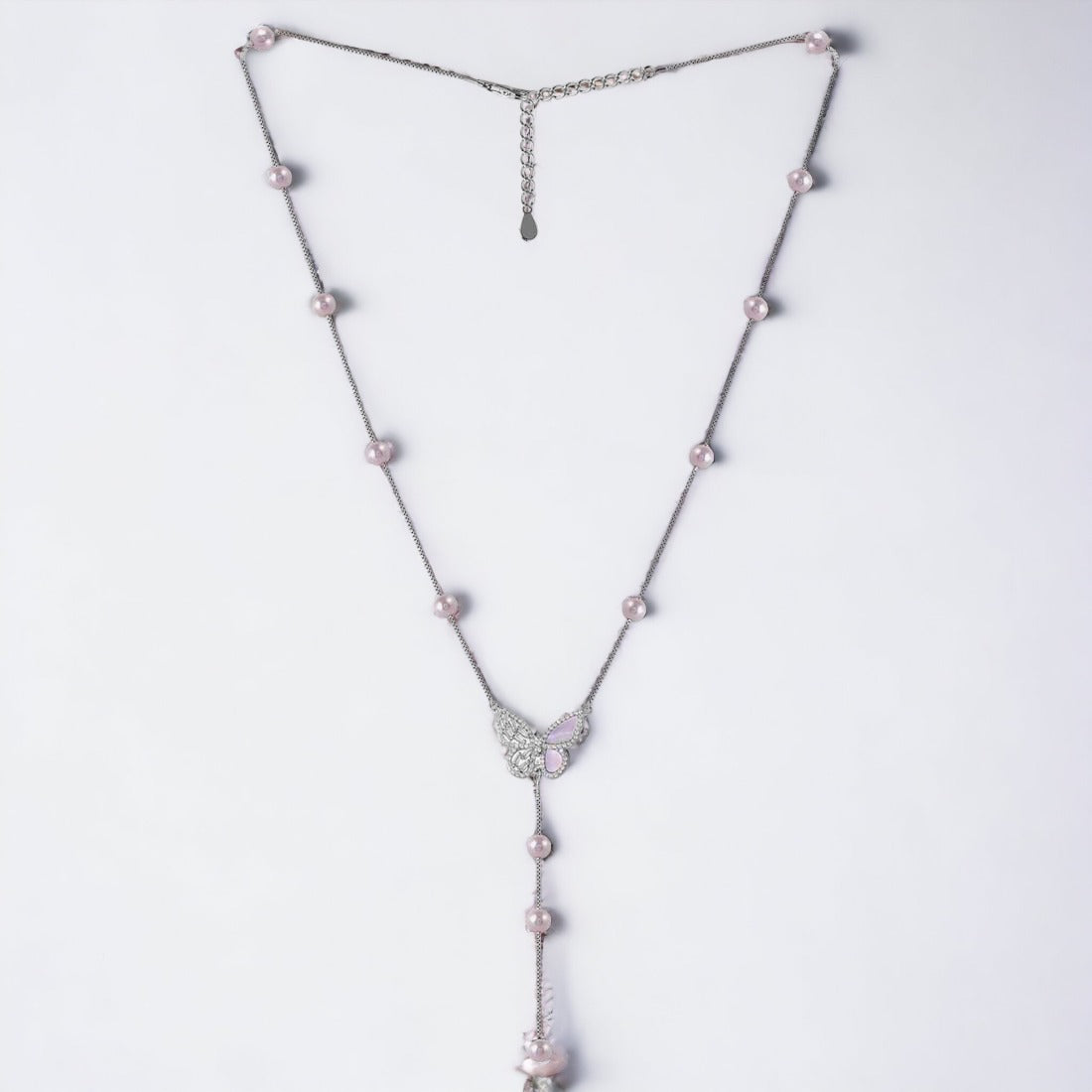 Silver ButterFly Necklace For Women & Girls