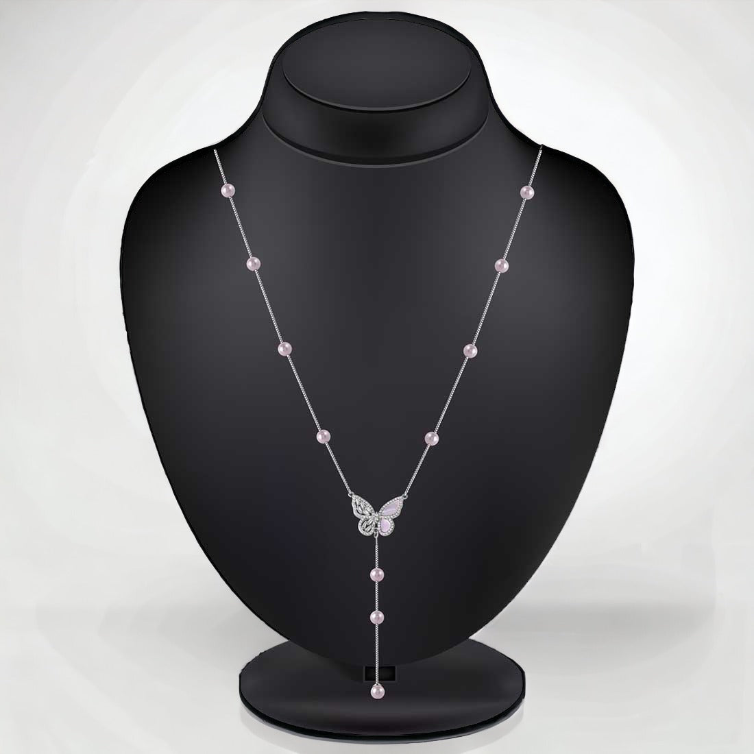 Silver ButterFly Necklace For Women & Girls