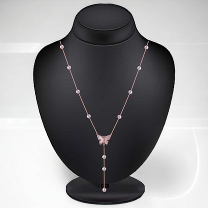 Rose-Gold Monarch Necklace For Women & Girls