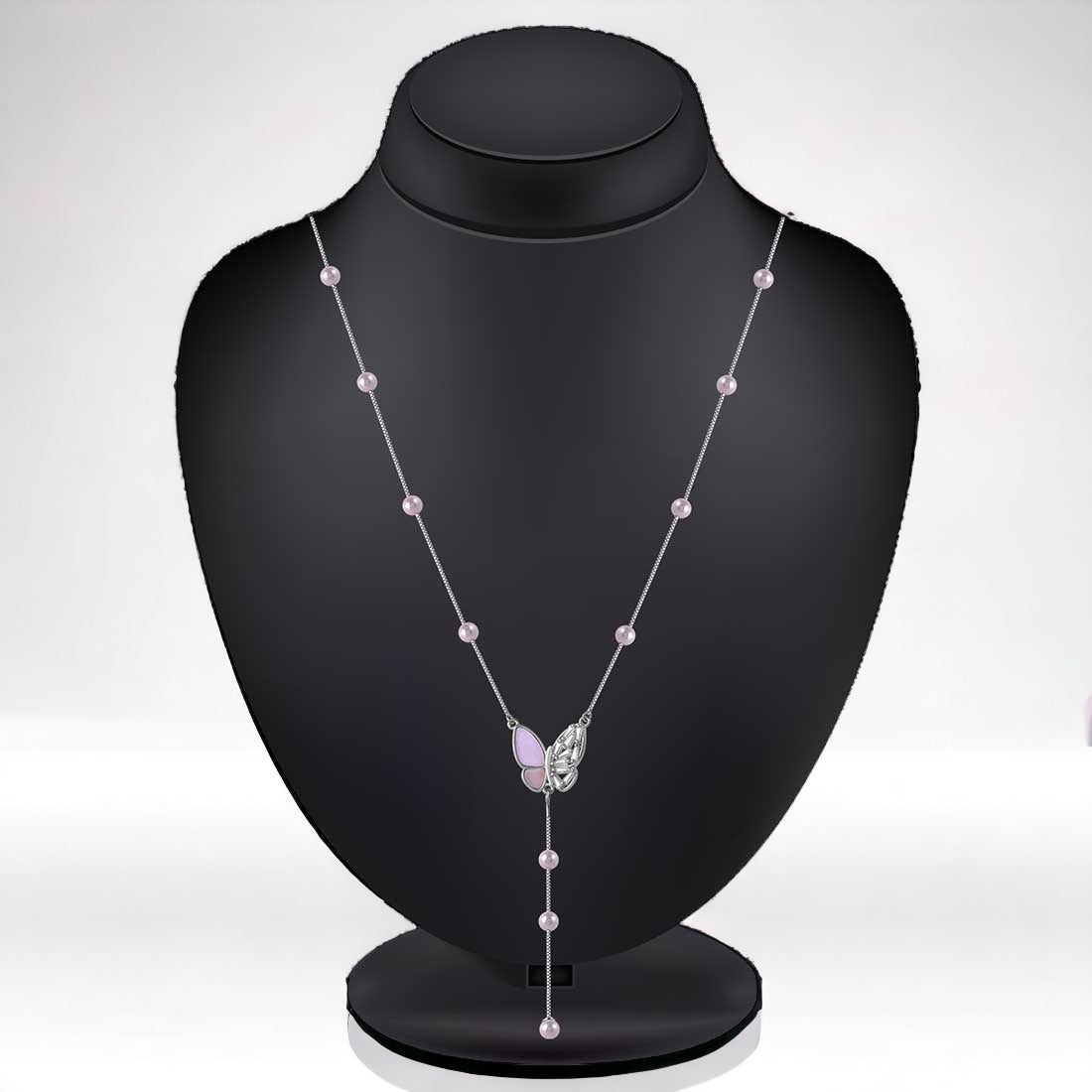 Sterling Silver Dual Toned Necklace For Women & Girls